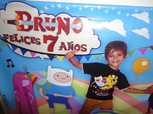LONA IMPRESA  CON LA FOTO DEL FESTEJAD@ PARA FIESTAS